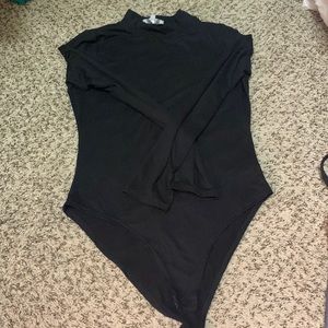 Black mock neck body suit size m